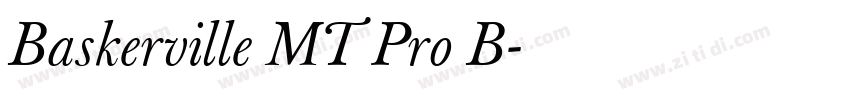 Baskerville MT Pro B字体转换